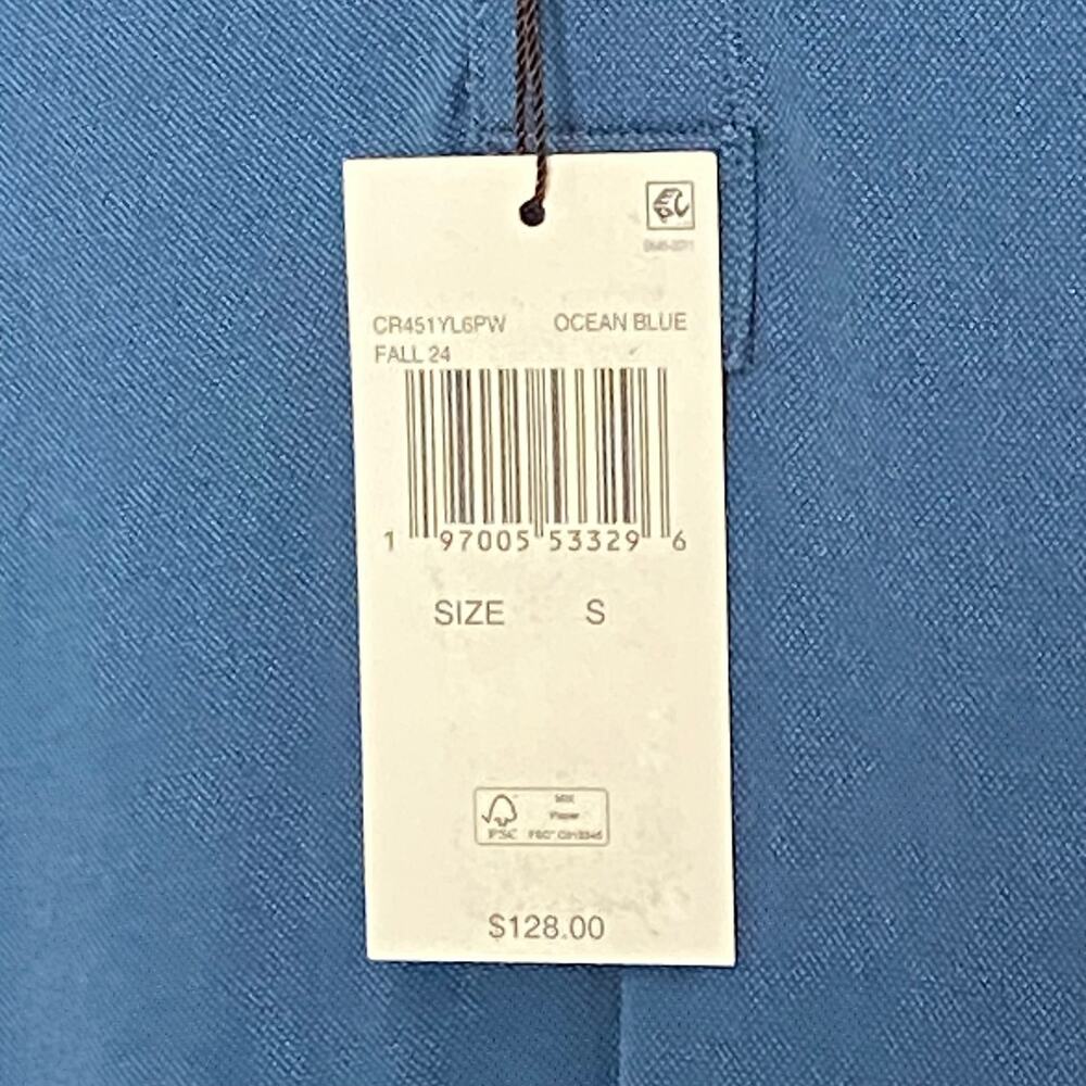 Michael Kors Polo Hoodie Shirt Men's Small Pima Cotton Stretch Ocean Blue NEW - Picture 11 of 13